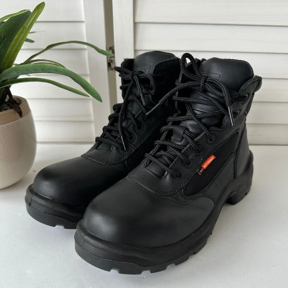 Worx Red Wing Electrum 5611 Mens 8.5 M Waterproof Safety Toe Side Zip Work Boots